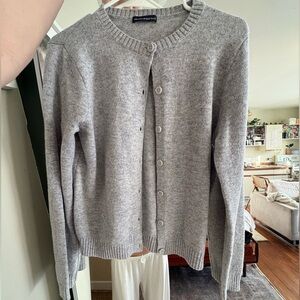 Brandy Melville Grey Amelie Wool Cardigan Sweater